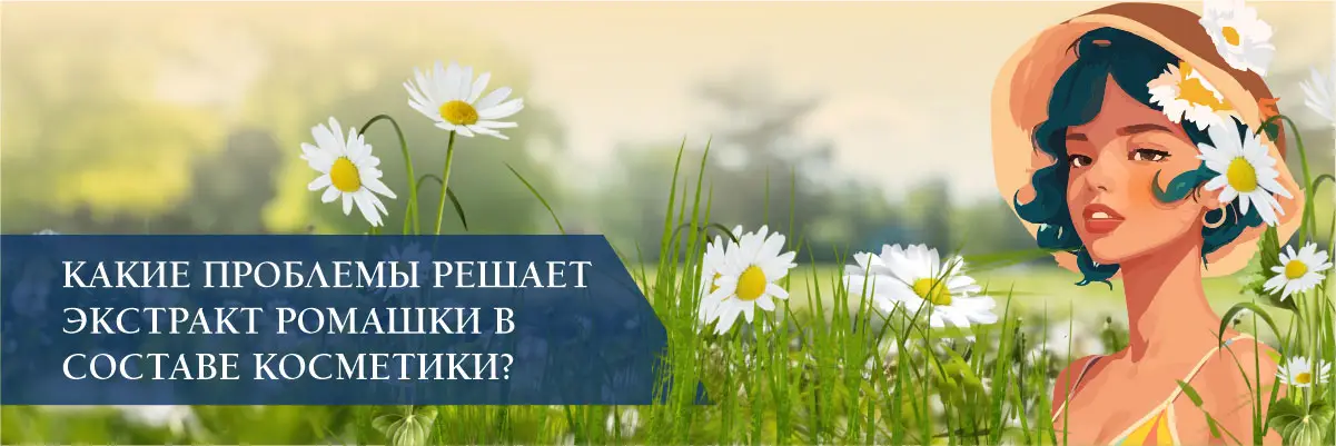 Какие проблемы решает экстракт ромашки в составе косметики? Какие проблемы решает экстракт ромашки в составе косметики?