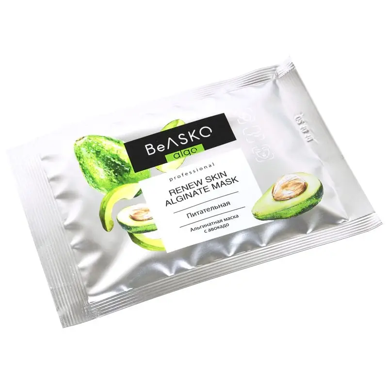 Альгинатная маска питательная с авокадо / Renew Skin Alginate Mask, BeASKO - 30 гр