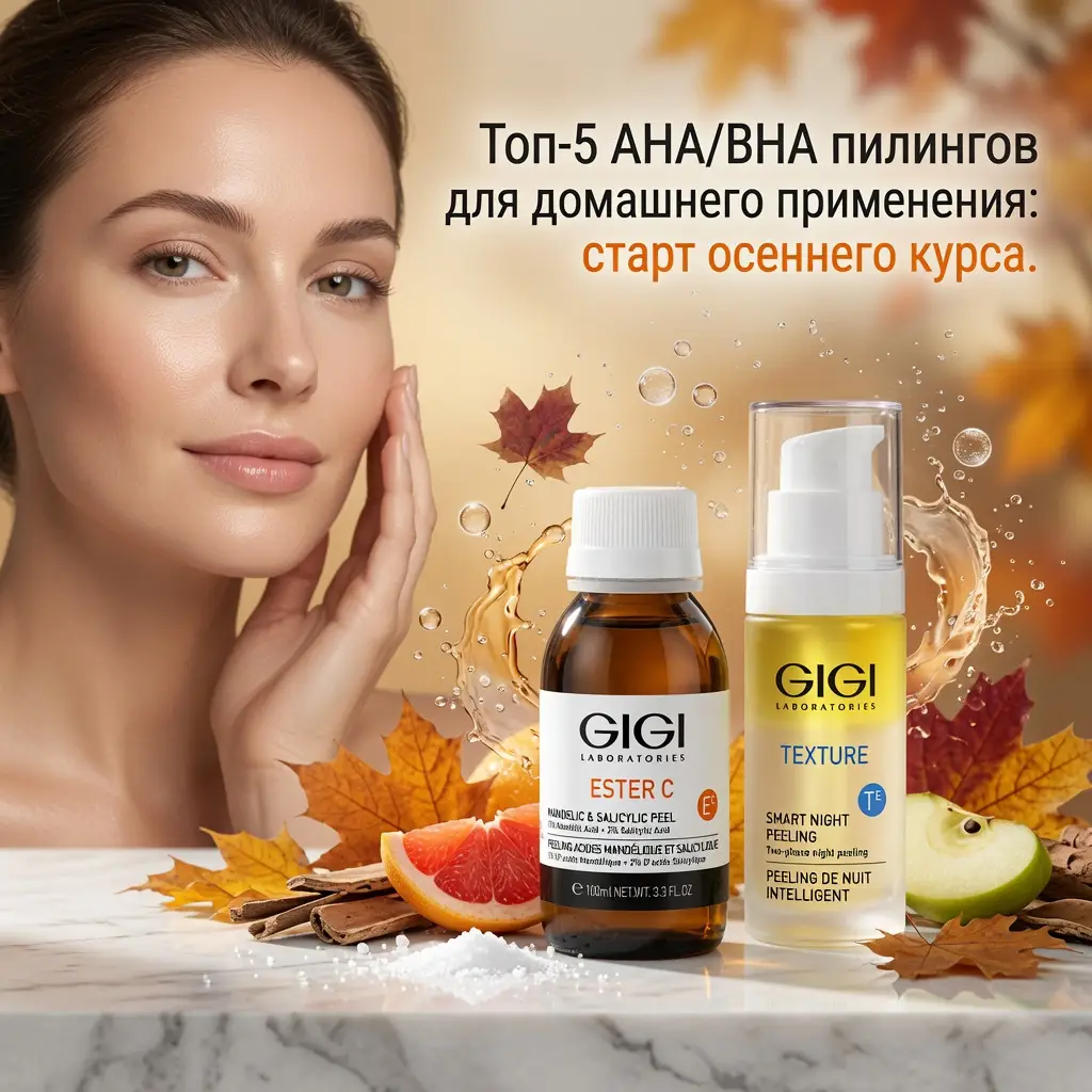 Топ-5 AHA/BHA пилингов для домашнего применения: старт осеннего курса