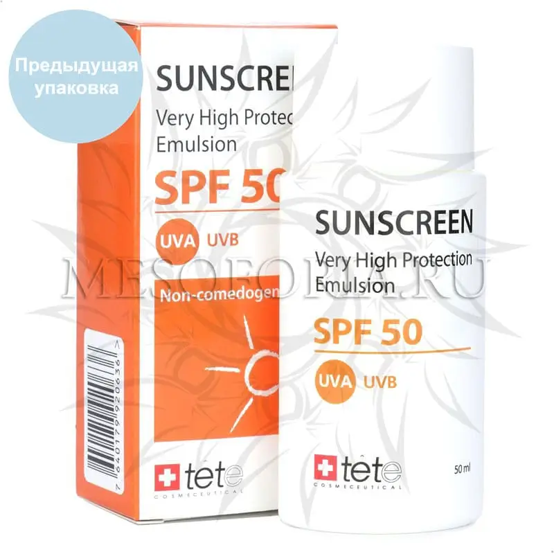 Солнцезащитный флюид СПФ 50 / Sunscreen SPF 50, Tete Cosmeceutical - 90 мл
