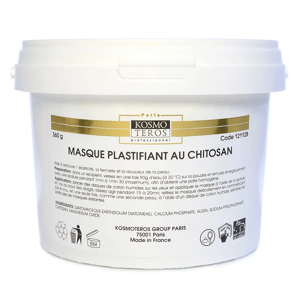Моделирующая маска с хитозаном / Masque Plastifiant Au Chitosan, Kosmoteros (Космотерос), 360 гр Моделирующая маска с хитозаном / Masque Plastifiant Au Chitosan, Kosmoteros (Космотерос), 360 гр