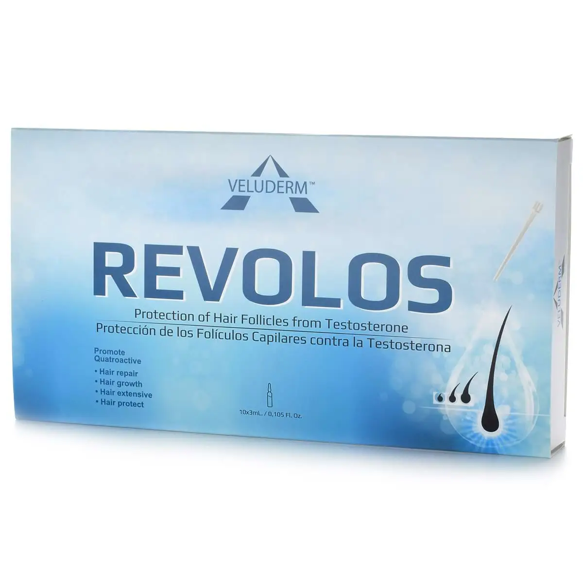 Veluderm (Велюдерм) Revolos (Лечение облысения), 10 ампул по 3 мл