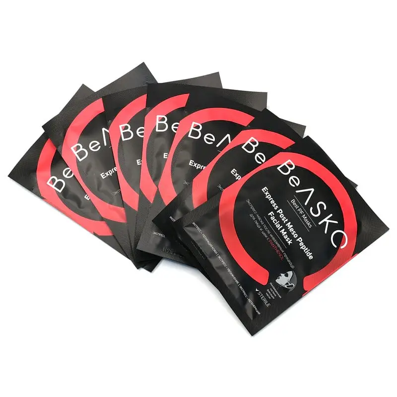 Экспресс-маска после инвазивных процедур для лица и шеи с PANTHENOL / Express Post Meso Peptide Facial Mask, Best PF Masks, BeASKO - 7*25 гр