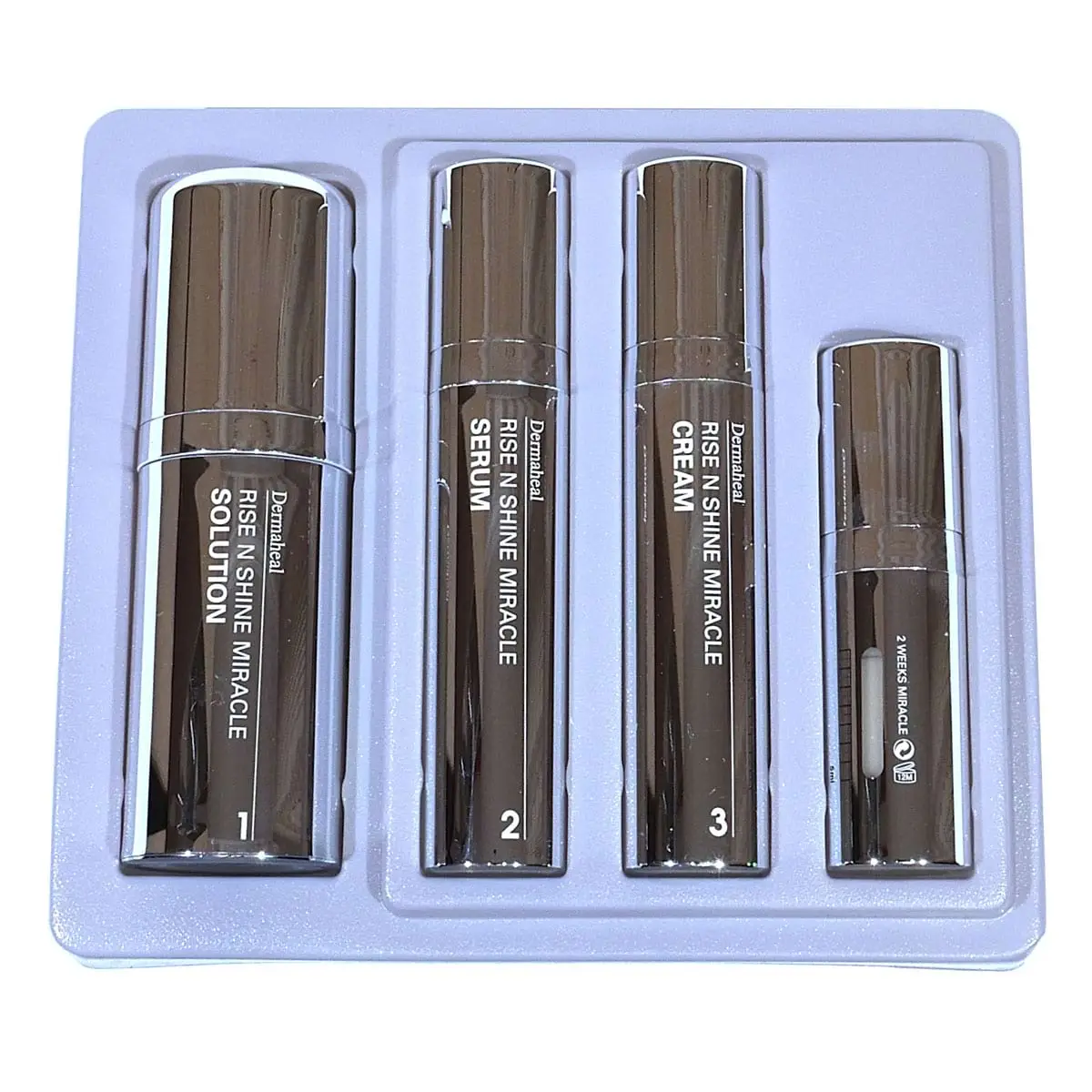 Набор Сияние за 2 недели / 2 Weeks Miracle Rise and Shine Anti-Pigmentation Set, Dermaheal (Дермахил), 4 препарата