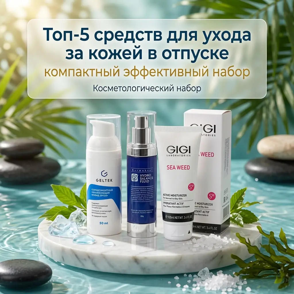 Топ-5 средств для ухода за кожей в отпуске: компактный эффективный набор
