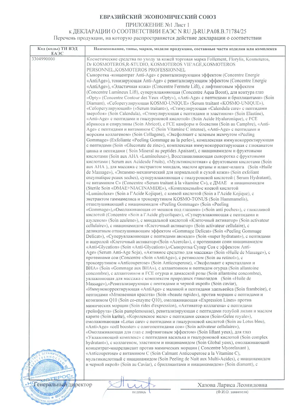 Антицеллюлитный концентрат с L-карнитином Kosmoteros (Космотерос), 6 мл