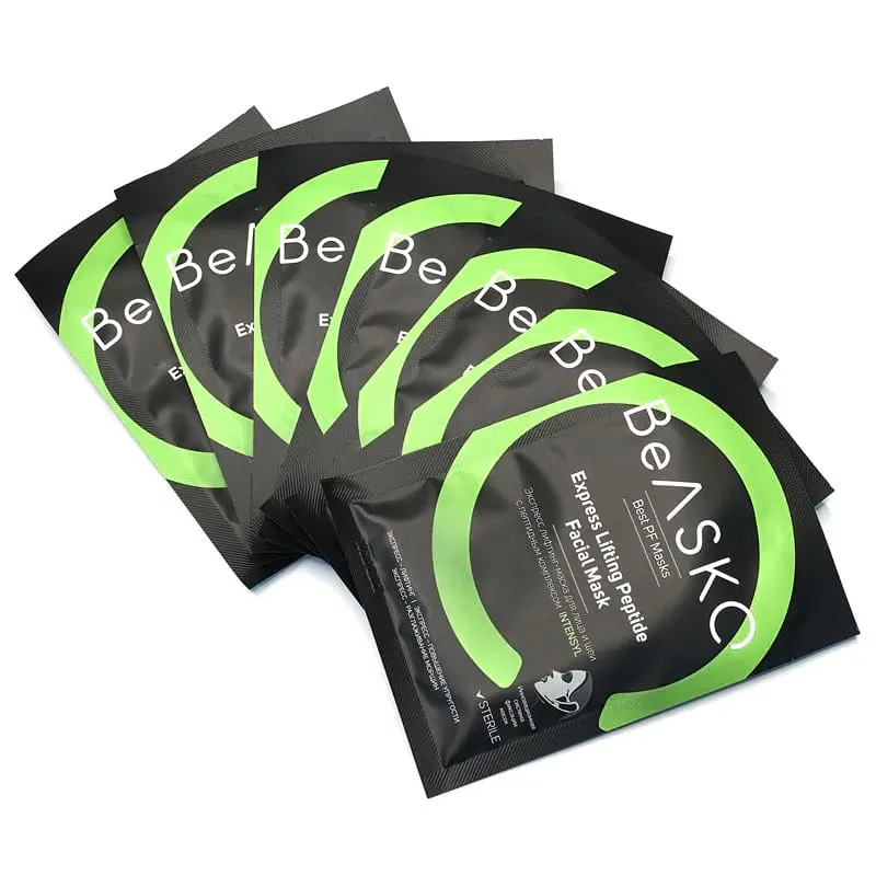 Экспресс лифтинг-маска для лица и шеи с пептидным комплексом INTENSYL / Express Lifting Peptide Facial Mask, Best PF Masks, BeASKO - 7*25 гр