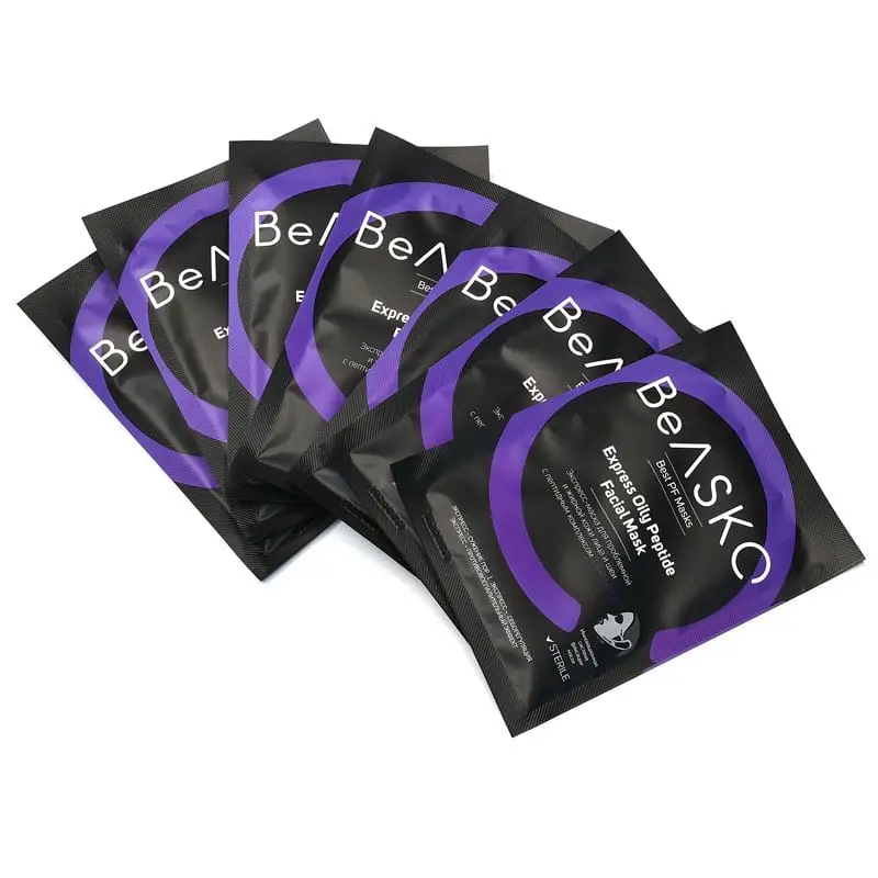 Экспресс-маска для проблемной и жирной кожи лица и шеи с пептидным комплексом DERMAPUR / Express Oily Peptide Facial Mask, Best PF Masks, BeASKO - 7*25 гр