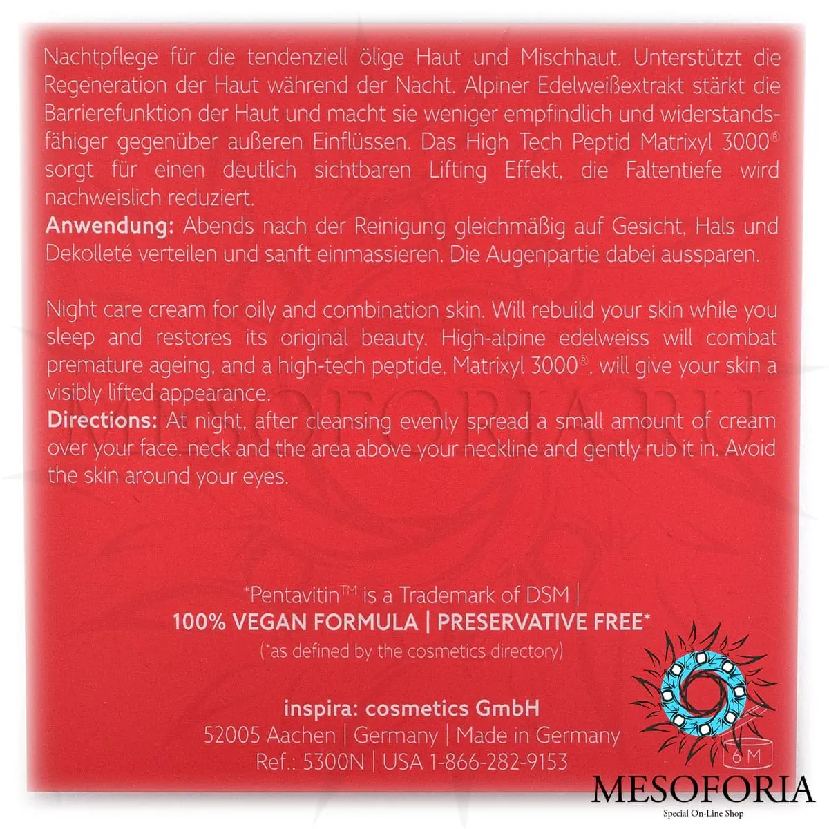 Легкий ночной регенерирующий лифтинг-крем / Total Regeneration Night Cream Regular, Inspira Absolue, Janssen Cosmetics (Янсен косметика), 50 мл Легкий ночной регенерирующий лифтинг-крем / Total Regeneration Night Cream Regular, Inspira Absolue, Janssen Cosmetics (Янсен косметика), 50 мл