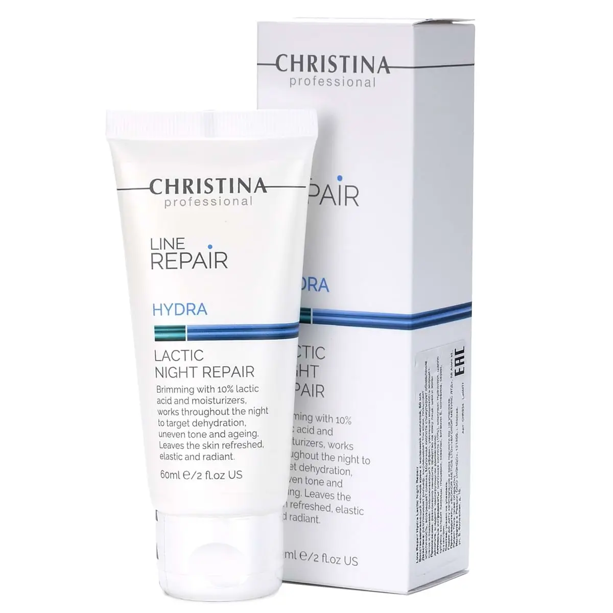 Восстанавливающий ночной крем с молочной кислотой / Hydra Lactic Night Repair, Line Repair, Christina (Кристина) - 60 мл Восстанавливающий ночной крем с молочной кислотой / Hydra Lactic Night Repair, Line Repair, Christina (Кристина) - 60 мл