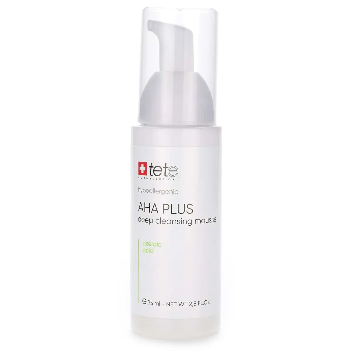Мусс c комплексом AHA и азелаиновой кислотой / AHA Plus Deep Cleansing Mousse, Tete Cosmeceutical - 75 мл
