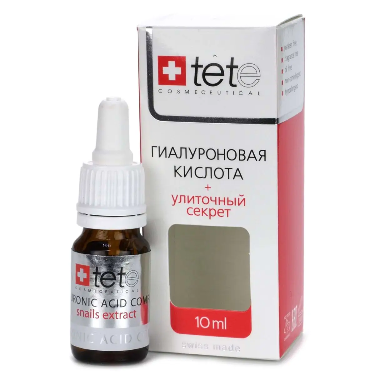 Гиалуроновая кислота + улиточный секрет Tete, 10 мл
