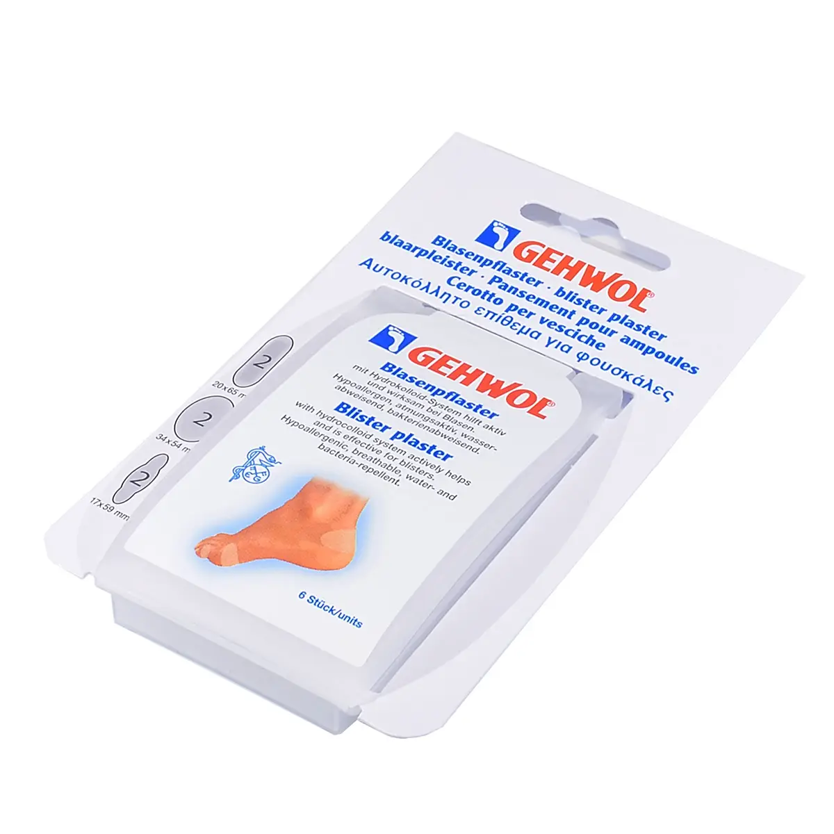 Заживляющий пластырь / Blasenpflaster, Gehwol (Геволь), 6 шт Заживляющий пластырь / Blasenpflaster, Gehwol (Геволь), 6 шт