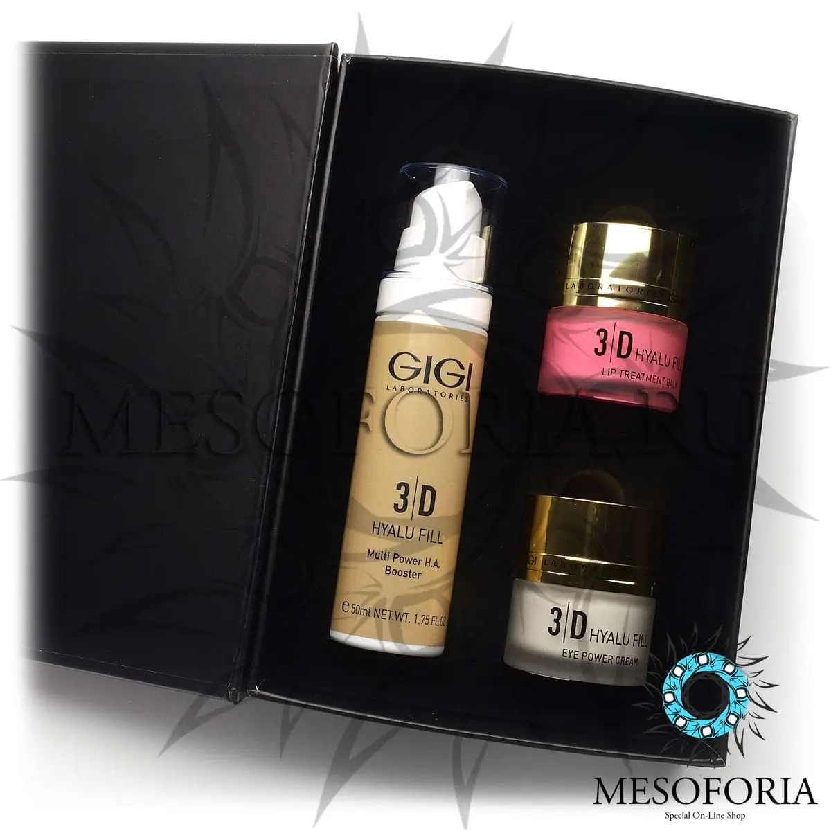 Набор (крем для век, лица и бальзам для губ) / 3D Set, Outserial, GiGi (Джи Джи) - 1 шт