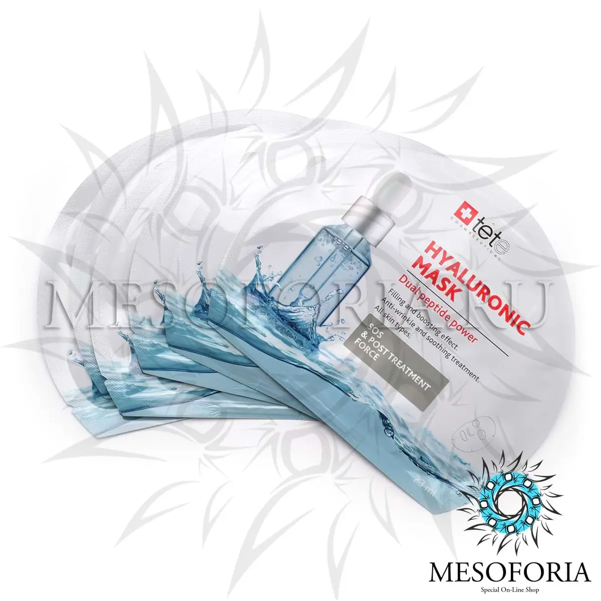Постпроцедурная тканевая маска / Hyaluronic Mask SOS And Post Treatment Force, Tete Cosmeceutical - 6 шт Постпроцедурная тканевая маска / Hyaluronic Mask SOS And Post Treatment Force, Tete Cosmeceutical - 6 шт