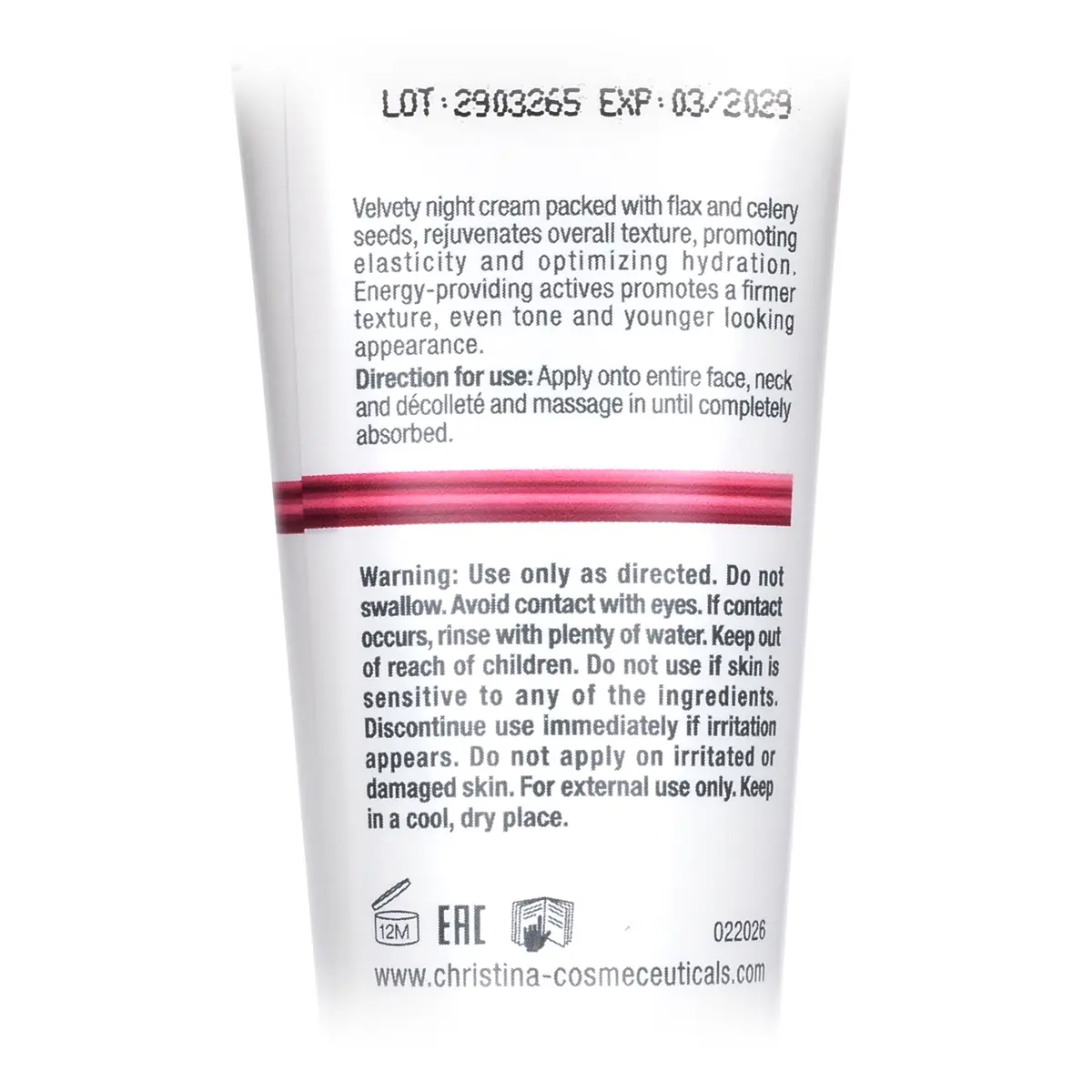 Разглаживающий ночной крем «Сатин» / Glow Satin Smooth Night Cream, Line Repair, Christina (Кристина) - 60 мл