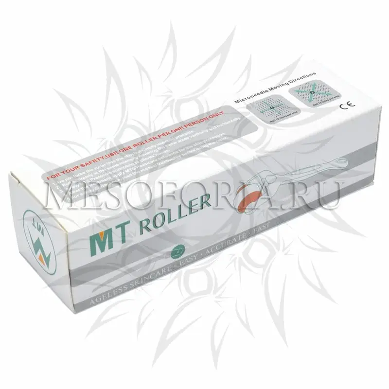 Мезороллер  МТ для области глаз с титановыми позолоченными микроиглами, 180 игл