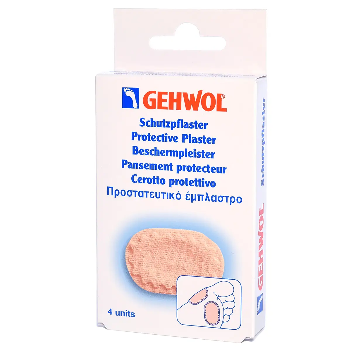 Овальный защитный пластырь / Schutzpflaster Protective Plaster oval, Gehwol (Геволь), 4 шт Овальный защитный пластырь / Schutzpflaster Protective Plaster oval, Gehwol (Геволь), 4 шт
