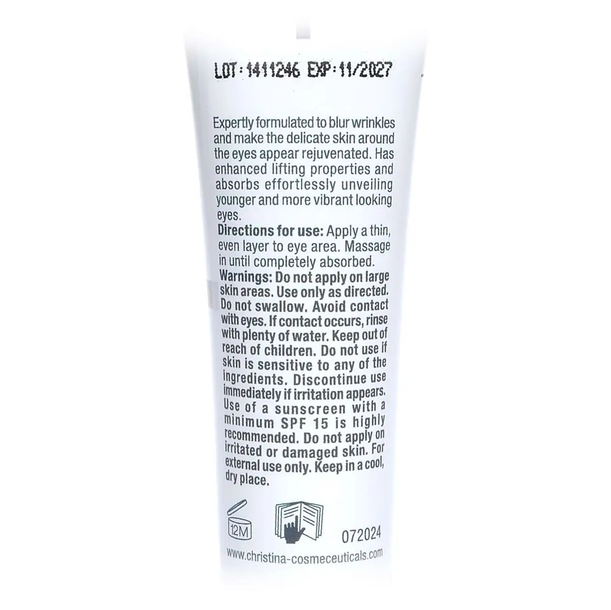 Крем-бустер для кожи вокруг глаз / Eyes Up Booster Cream, Nuance, Christina (Кристина) - 30 мл