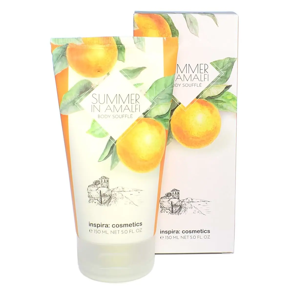 Крем-суфле для тела «Лето в Амальфи» / «Summer In Amalfi» Body Souffle, Inspira Cosmetics, Janssen Cosmetics (Янсен косметика), 150 мл