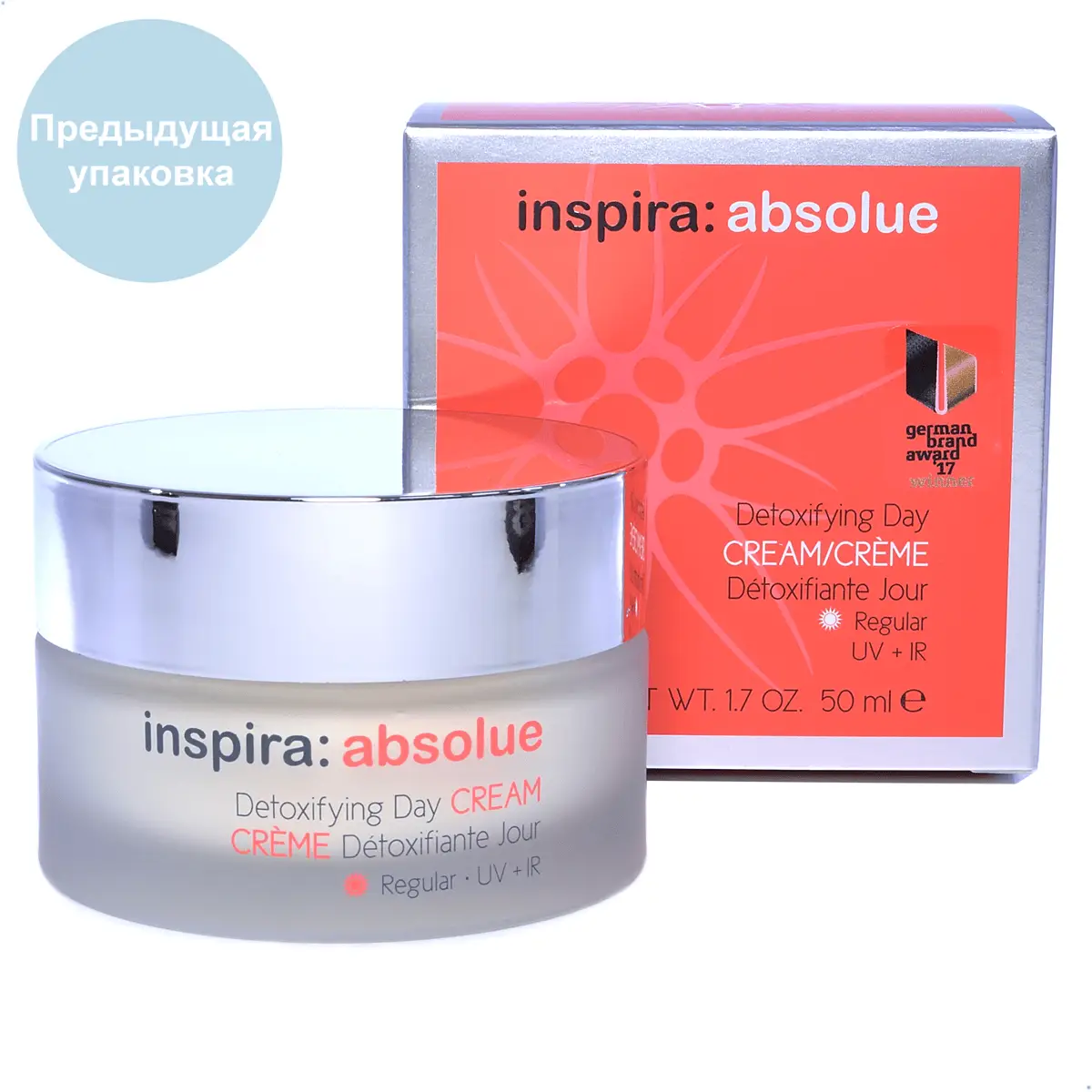 Детоксицирующий легкий увлажняющий дневной крем / Detoxifying Day Cream Regular, Inspira Absolue, Janssen Cosmetics (Янсен косметика), 50 мл