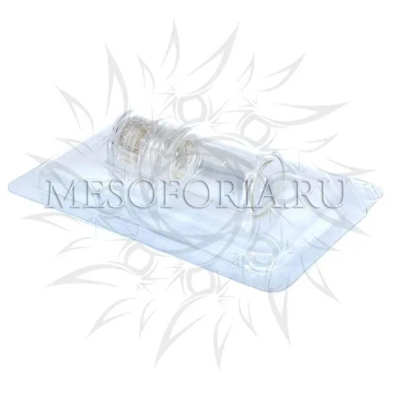 Мезороллер Hydra Roller с ёмкостью для мезококтейля с позолоченными микроиглами, 20 игл