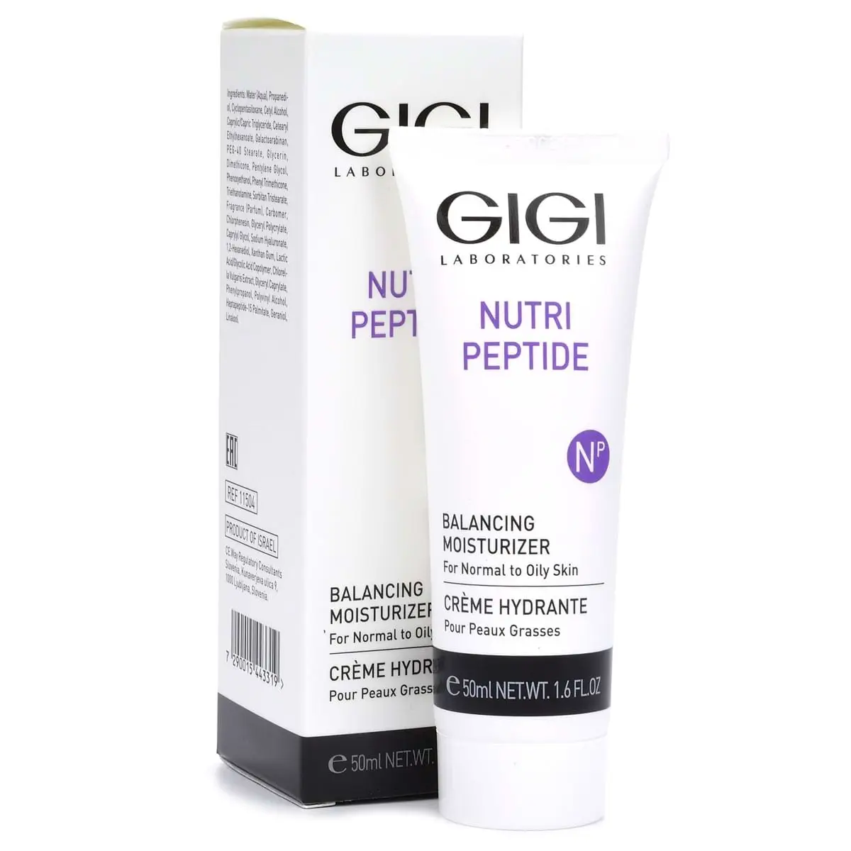 Пептидный увлажняющий балансирующий крем для жирной кожи / Creme Hydratante Balancing Moisturizer For Normal And Oily Skin, Nutri-Peptide, GiGi (Джи Джи) - 50 мл Пептидный увлажняющий балансирующий крем для жирной кожи / Creme Hydratante Balancing Moisturizer For Normal And Oily Skin, Nutri-Peptide, GiGi (Джи Джи) - 50 мл