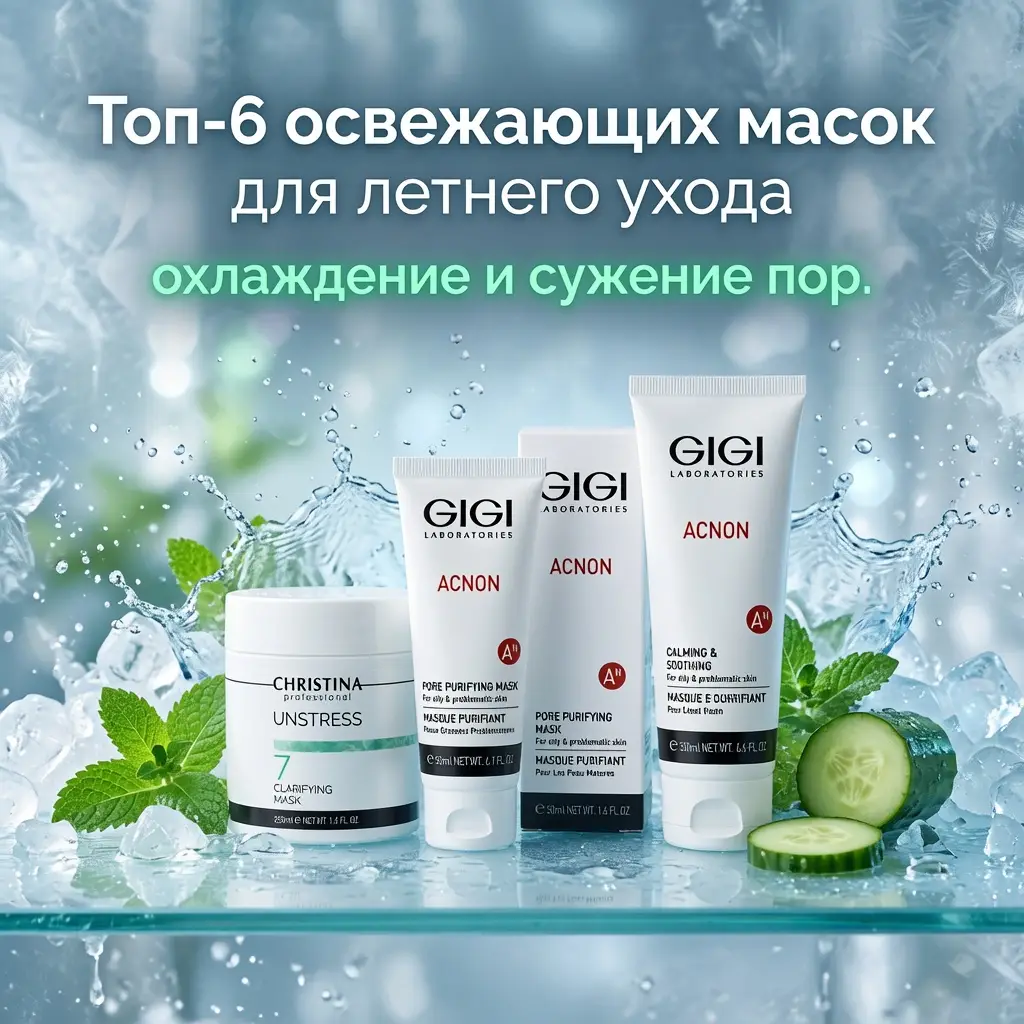 Топ-6 освежающих масок для летнего ухода: охлаждение и сужение пор