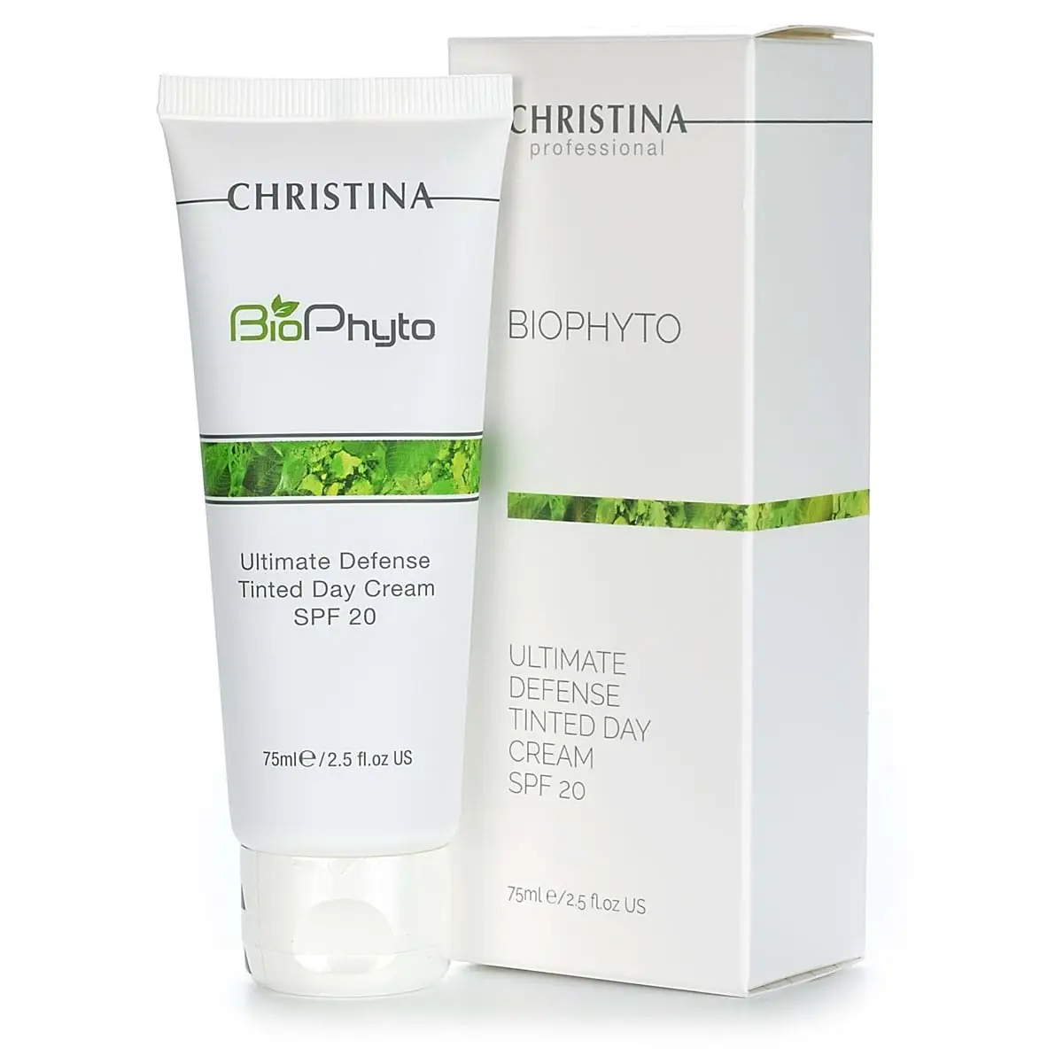Дневной крем «Абсолютная защита» СПФ 20 с тоном / Ultimate Defense Tinted Day Cream SPF 20, Bio Phyto, Christina (Кристина) - 75 мл