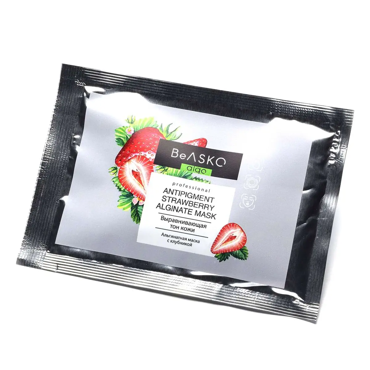 Альгинатная маска выравнивающая цвет кожи с клубникой / Antipigment Strawberry Alginate Mask, BeASKO - 30 гр Альгинатная маска выравнивающая цвет кожи с клубникой / Antipigment Strawberry Alginate Mask, BeASKO - 30 гр