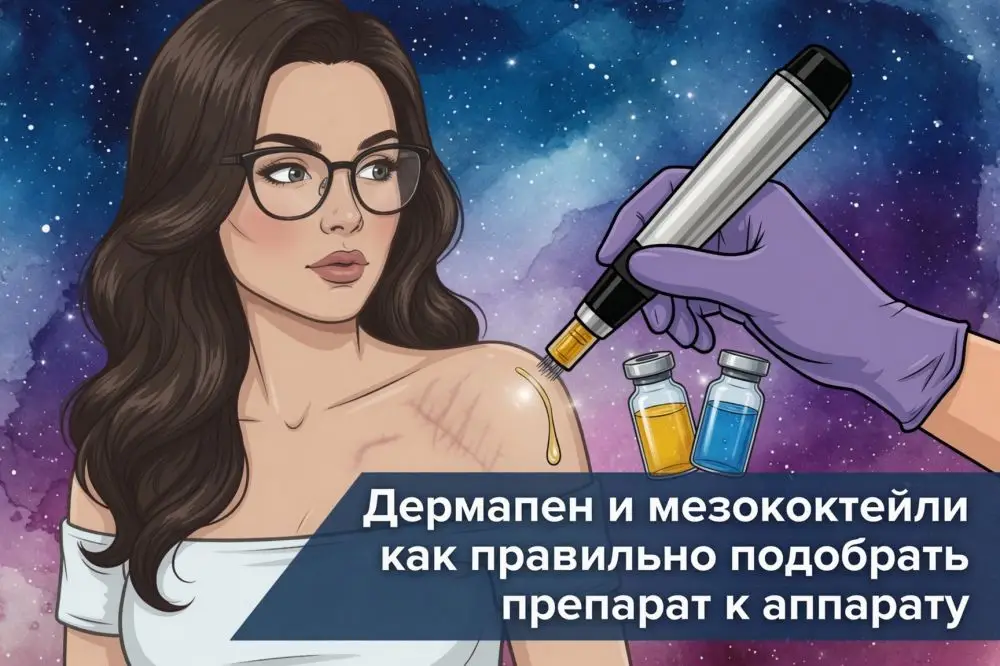 Дермапен и мезококтейли: как правильно подобрать препарат к аппарату