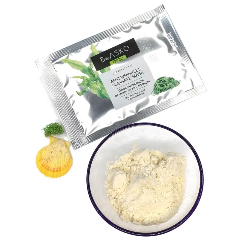 Альгинатная омолаживающая маска от мимических морщин с аргилерином / Anti Wrinkles Alginate Mask, BeASKO - 6*30 гр