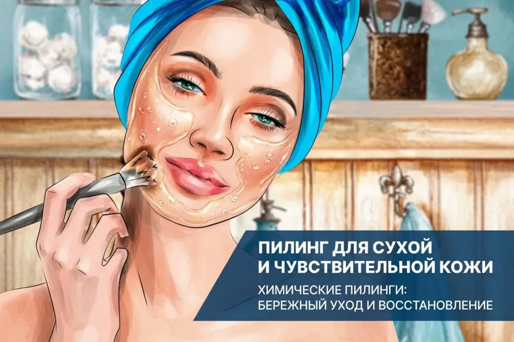 Пилинг для сухой и чувствительной кожи: какой выбрать и как делать