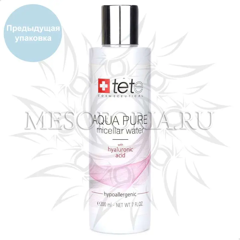 Мицеллярная вода с гиалуроновой кислотой / Aqua Pure Micellar Water, Tete Cosmeceutical - 200 мл Мицеллярная вода с гиалуроновой кислотой / Aqua Pure Micellar Water, Tete Cosmeceutical - 200 мл
