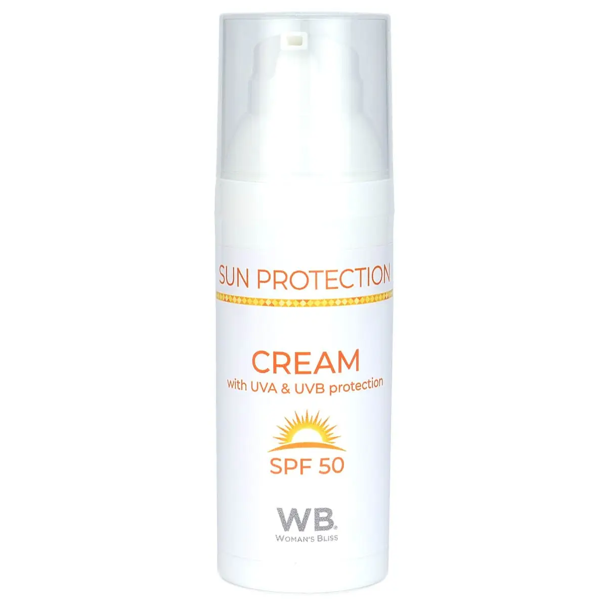 Крем солнцезащитный СПФ 50 / Cream With UVA & UVB Protection SPF 50, Woman's bliss, 50 мл