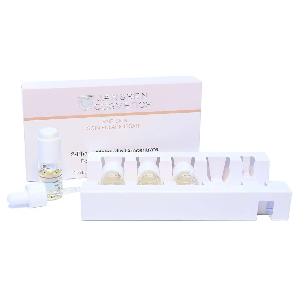 Двухфазный осветляющий комплекс / 2-Phase Melafadin Concentrate, Fair Skin, Janssen Cosmetics (Янсен косметика), 4 x 10 мл Двухфазный осветляющий комплекс / 2-Phase Melafadin Concentrate, Fair Skin, Janssen Cosmetics (Янсен косметика), 4 x 10 мл