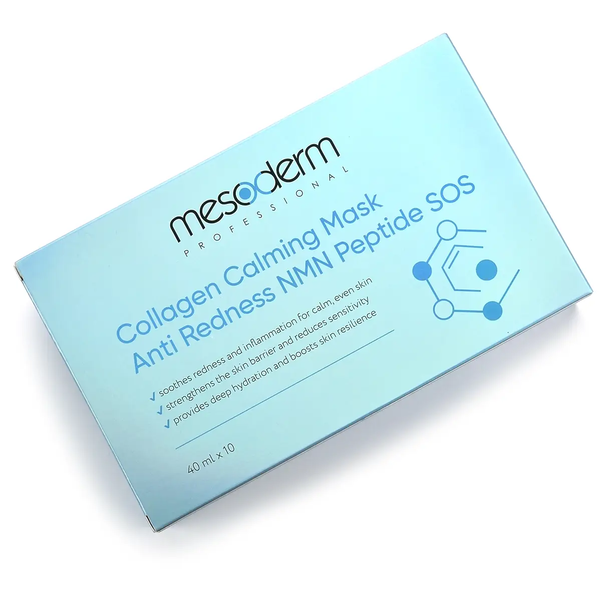 Коллагеновая маска успокаивающая / Mask «Anti Redness NMN Peptide SOS», Mesoderm (Мезодерм), 40 мл х 10 шт