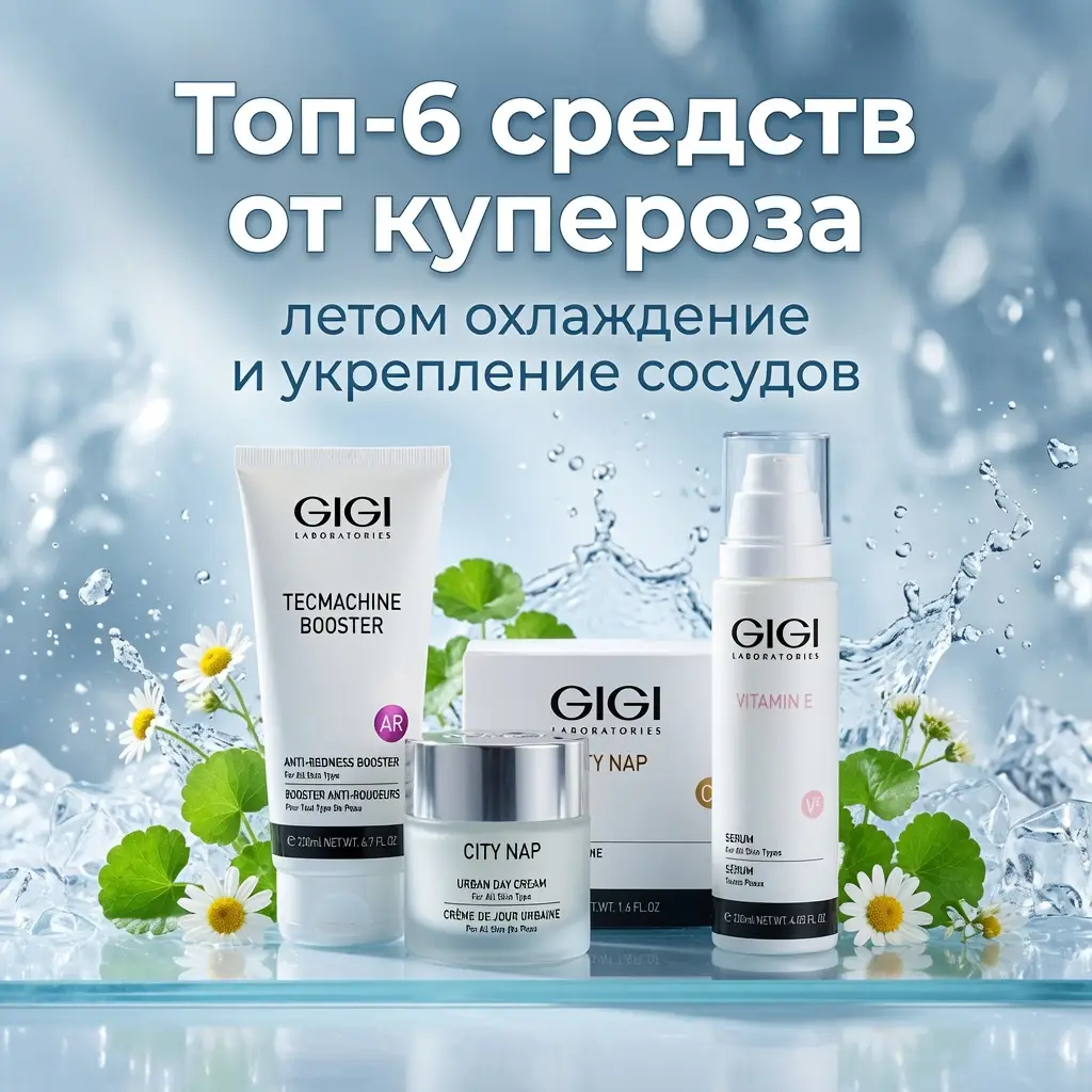 Топ-6 средств от купероза летом: охлаждение и укрепление сосудов