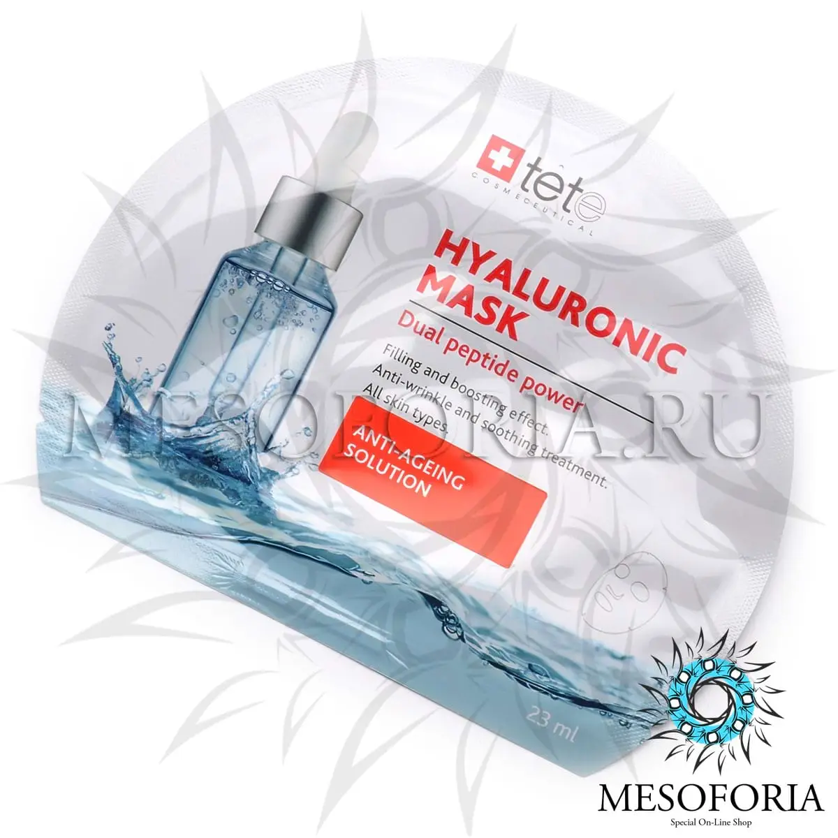 Омолаживающая тканевая маска / Hyaluronic Mask Anti-Ageing Solution, Tete Cosmeceutical - 6 шт Омолаживающая тканевая маска / Hyaluronic Mask Anti-Ageing Solution, Tete Cosmeceutical - 6 шт