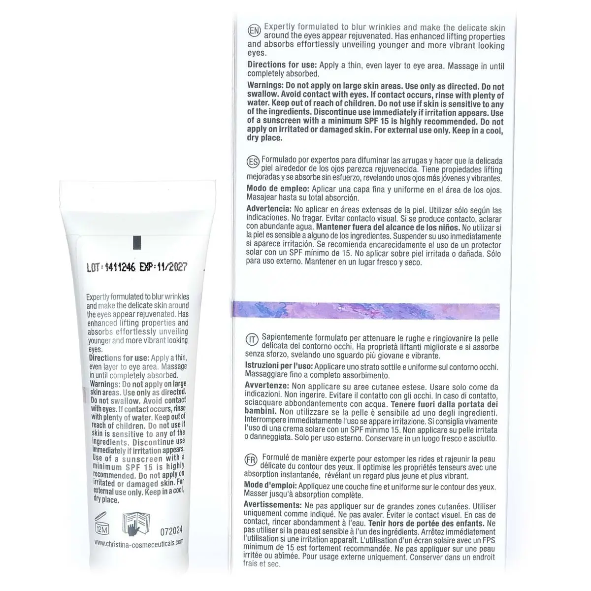 Крем-бустер для кожи вокруг глаз / Eyes Up Booster Cream, Nuance, Christina (Кристина) - 30 мл