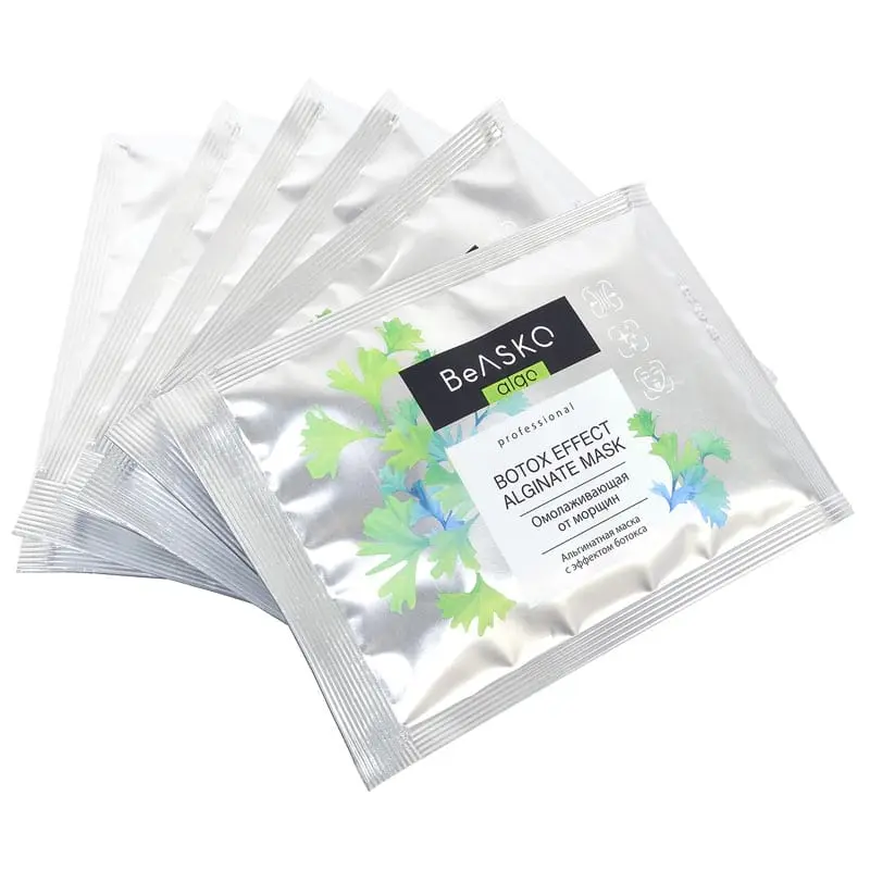Альгинатная омолаживающая маска с эффектом ботокса / Botox Effect Alginate Mask, BeASKO - 6*30 гр