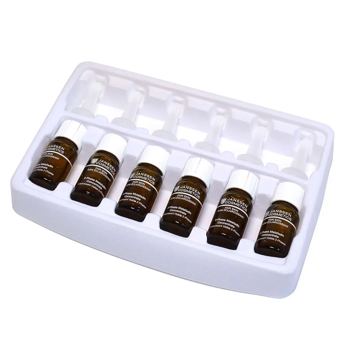 Двухфазный осветляющий комплекс / 2-Phase Melafadin Concentrate, Fair Skin, Janssen Cosmetics (Янсен косметика), 4 x 10 мл Двухфазный осветляющий комплекс / 2-Phase Melafadin Concentrate, Fair Skin, Janssen Cosmetics (Янсен косметика), 4 x 10 мл