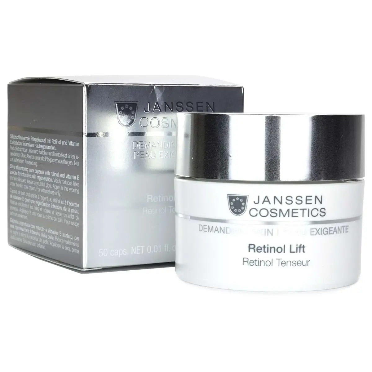 Капсулы с ретинолом для разглаживания морщин / Retinol Lift, Capsules, Janssen Cosmetics (Янсен косметика), 50 капсул