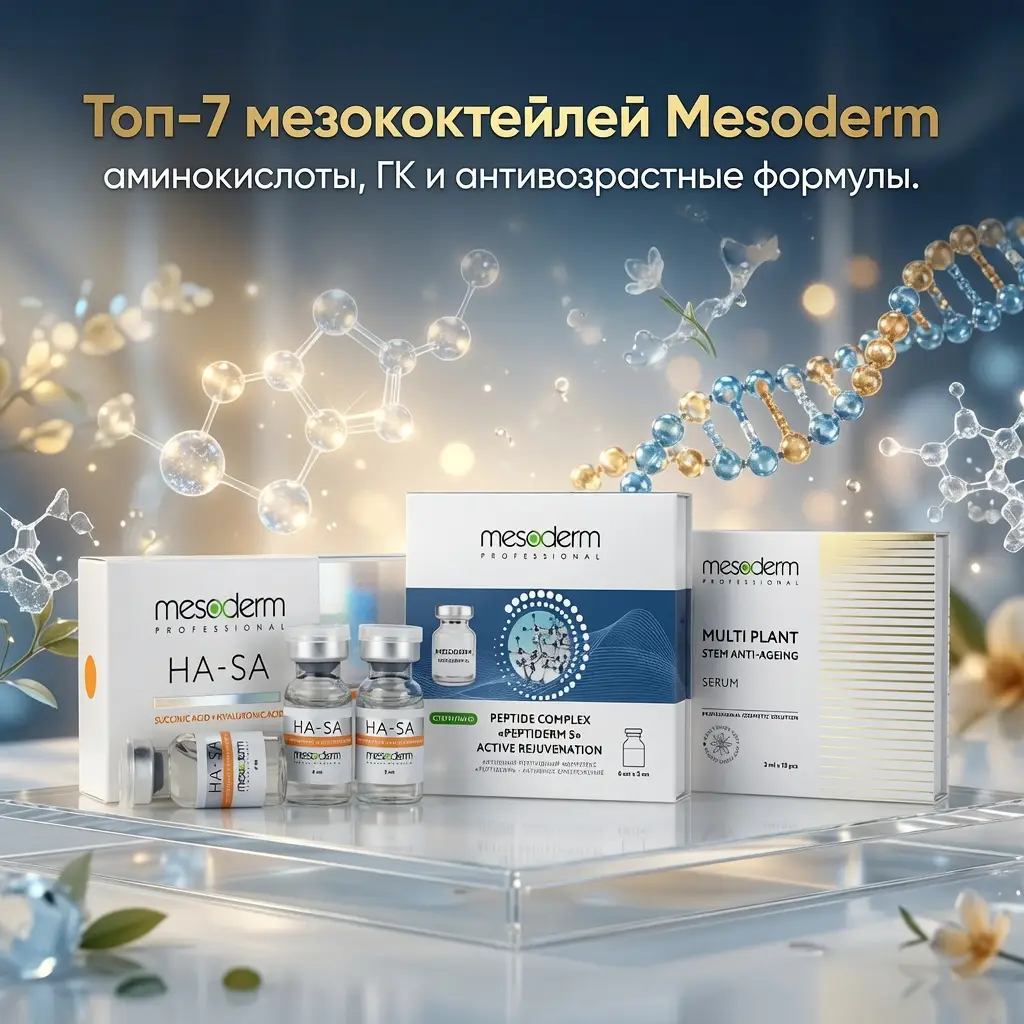 Топ-7 мезококтейлей Mesoderm: аминокислоты, ГК и антивозрастные формулы