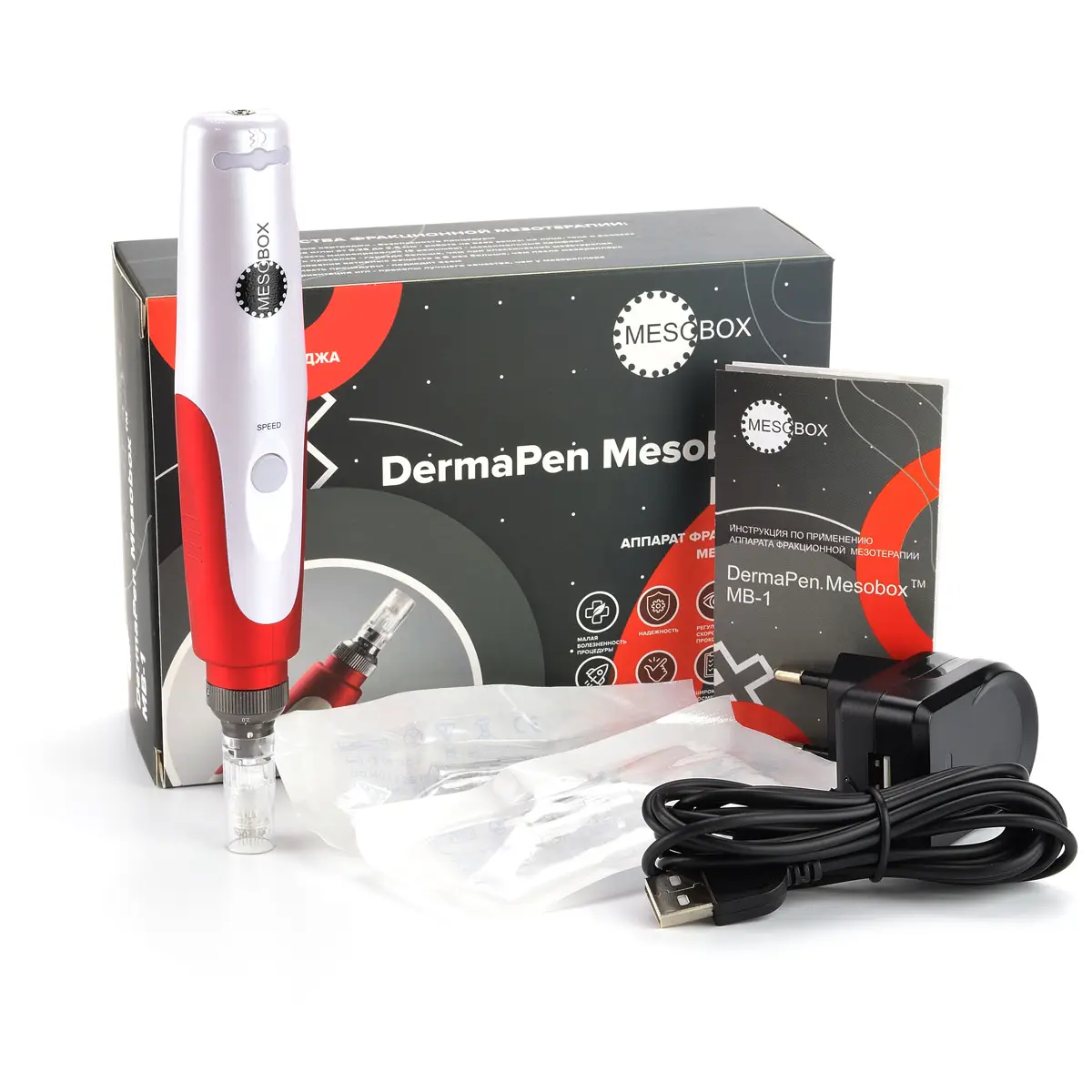 Аппарат фракционной мезотерапии DermaPen (Дермапен) Mesobox MB-1 Аппарат фракционной мезотерапии DermaPen (Дермапен) Mesobox MB-1