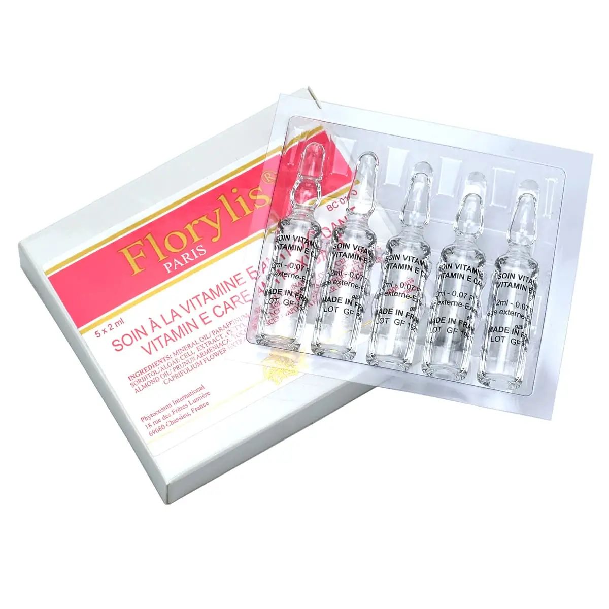 Концентрат с витамином E, FCE ламинарии и голубой водоросли / Soin Vitamine E Anti-Oxydant, Florylis (Флорилис) - 5 x 2 мл