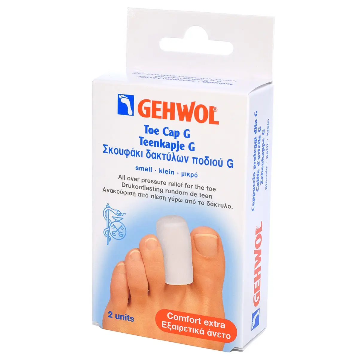 Гель-колпачки G, маленькие / Toe Cap G small, Gehwol (Геволь), 2 шт Гель-колпачки G, маленькие / Toe Cap G small, Gehwol (Геволь), 2 шт