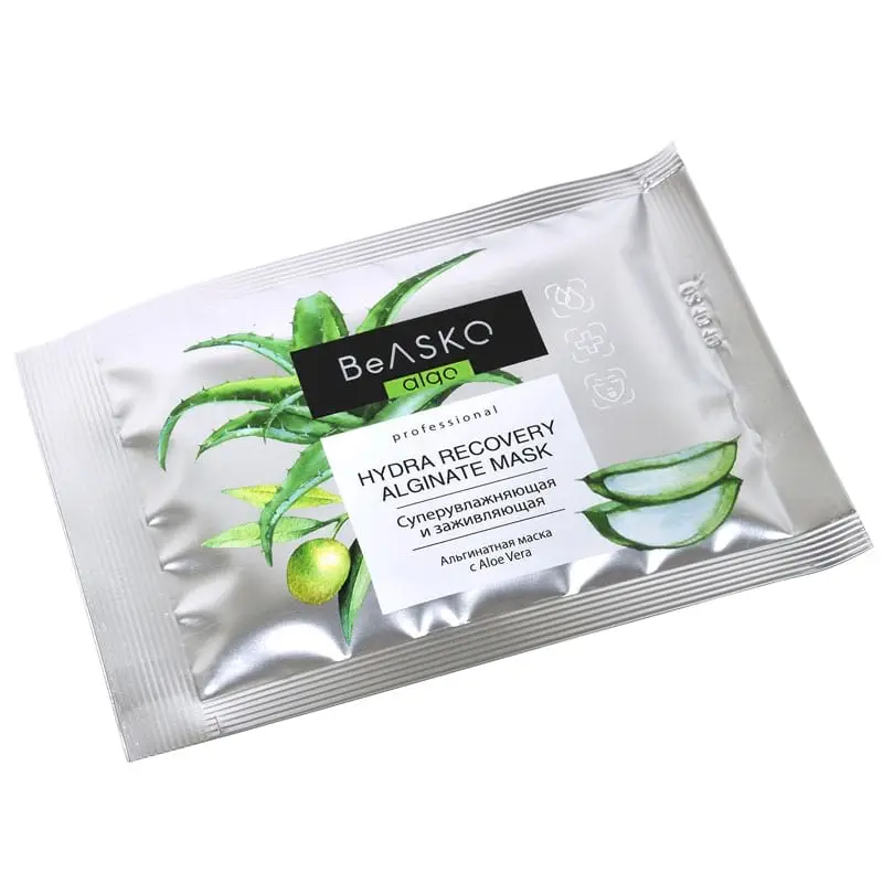 Альгинатная маска суперувлажняющая и заживляющая с Aloe Vera / Hydra Recovery Alginate Mask, BeASKO - 30 гр