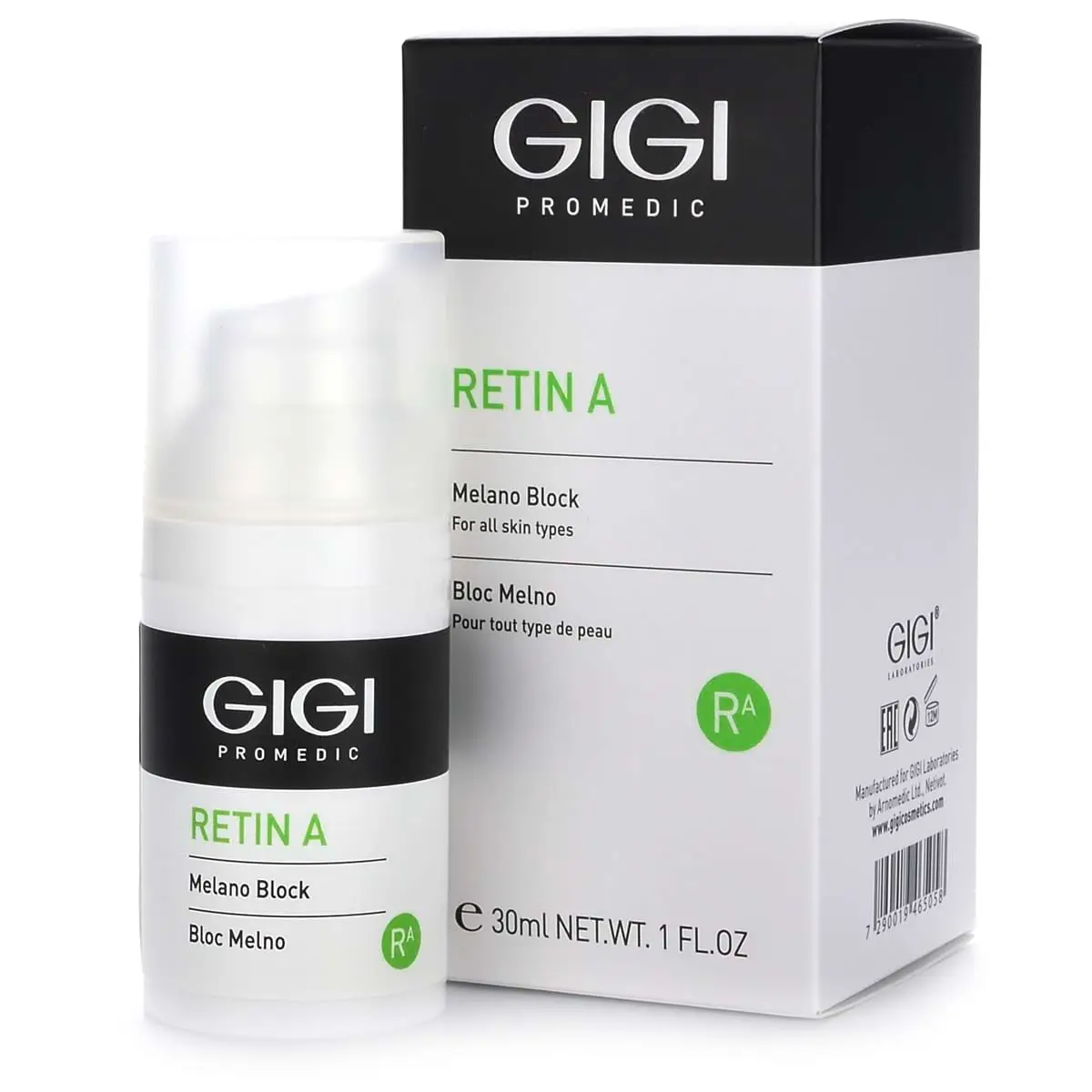 Крем депигментирующий / Melano Block, Retin A, GiGi (Джи Джи) - 30 мл Крем депигментирующий / Melano Block, Retin A, GiGi (Джи Джи) - 30 мл