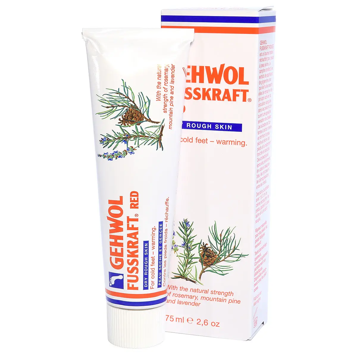 Красный бальзам для сухой кожи / Fusskraft Red Dry Rough Skin, Gehwol (Геволь), 75 мл Красный бальзам для сухой кожи / Fusskraft Red Dry Rough Skin, Gehwol (Геволь), 75 мл